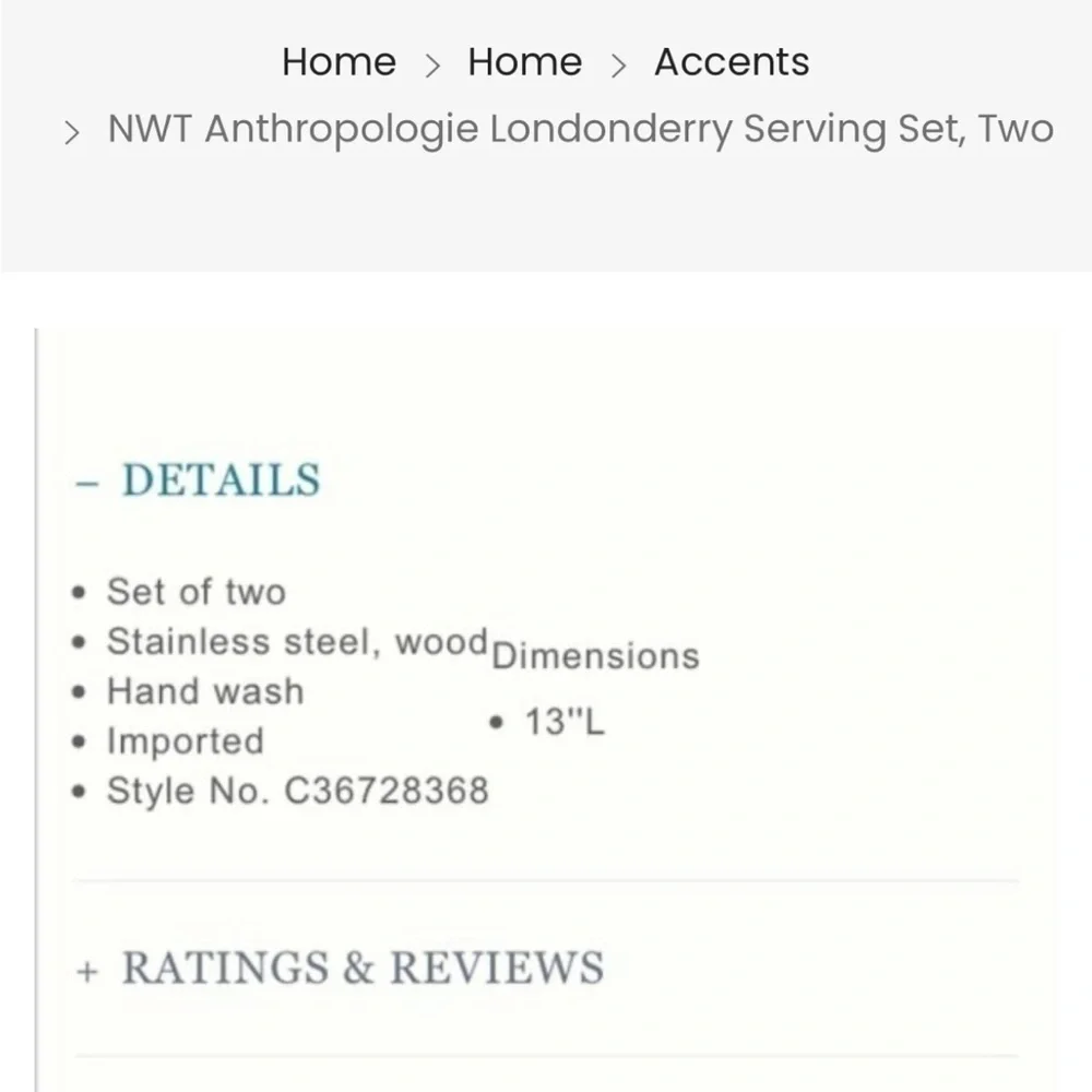 Anthropologie nwt londonderry